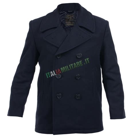 Giacca Marina Marinaio Vintage Tipo Navy Pea Coat Usa Blu.